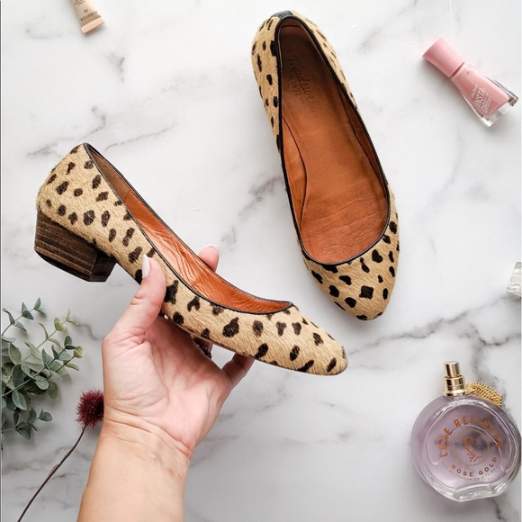 Madewell Shoes - MADEWELL Flats Leopard Calf Hair Heeled
